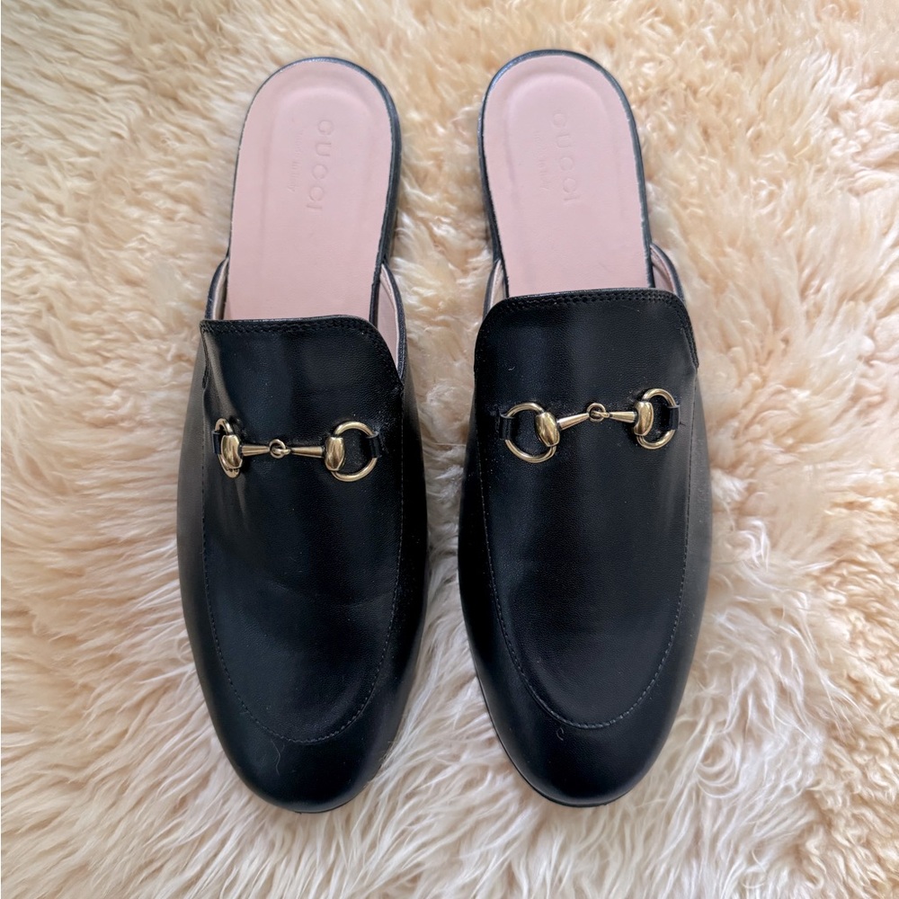 Gucci horsebit slide loafer. Black. Size 42 (11 US)